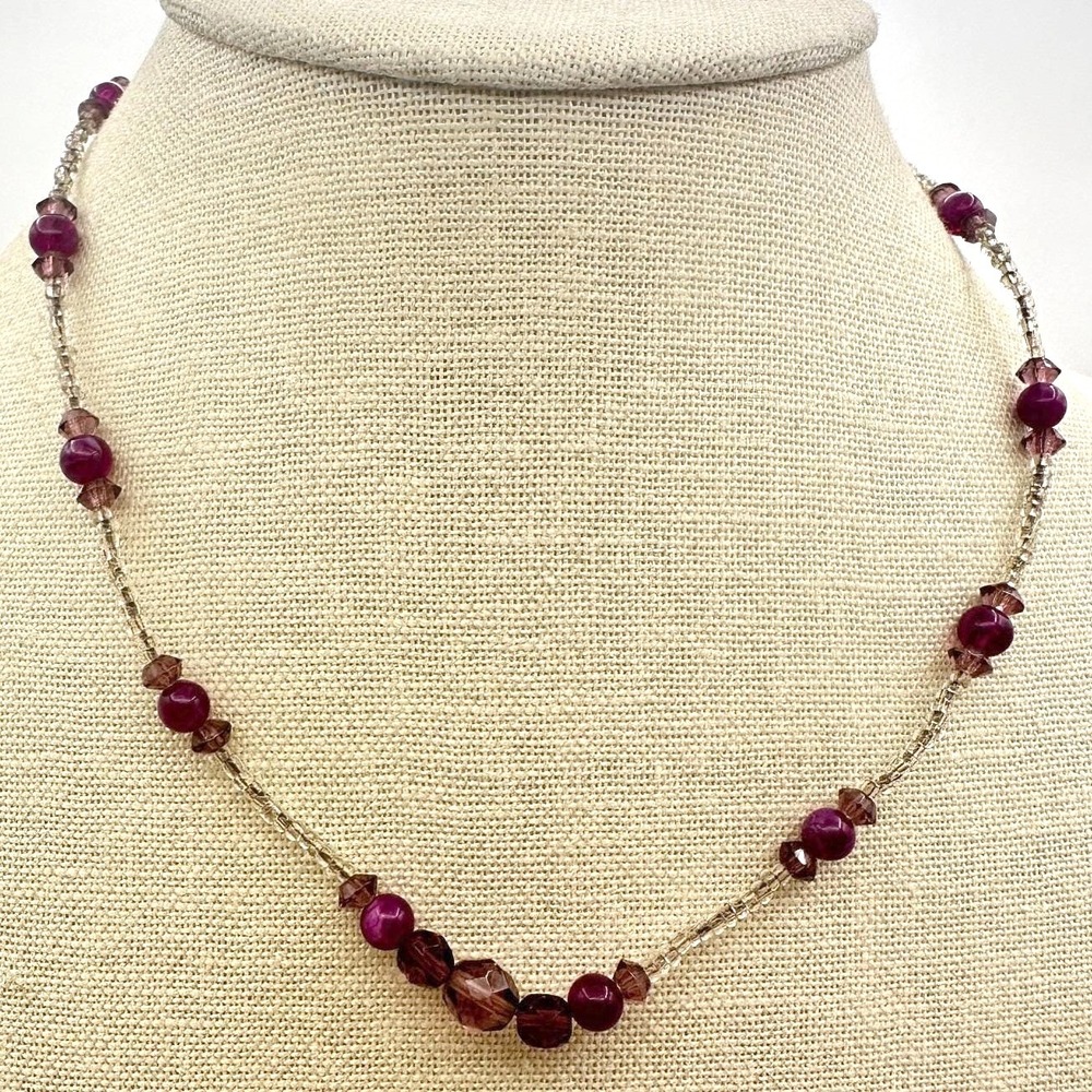 Vintage 90s Y2K Seed Beaded Choker Necklace Boho Women Classic Fashion Jewelry